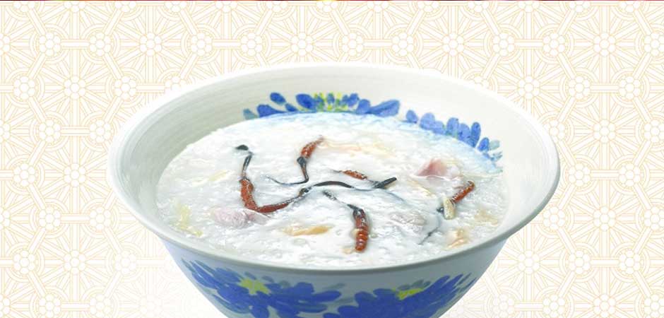 Cordyceps Porridge with Dried Scallops