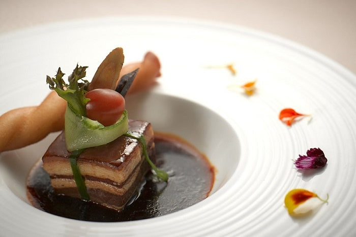 Braised 'Dong Bo' Pork Belly with Lingzhi & Licorice Root