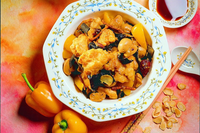 Double Braised Mushrooms with Chicken