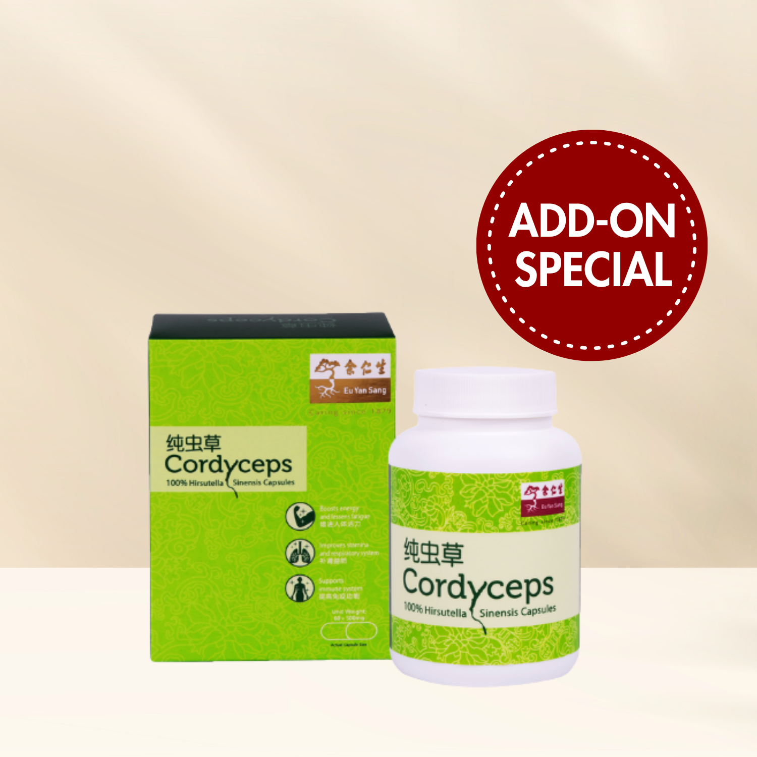 Add On : Cordyceps (Hirsutella Sinensis) Capsules
