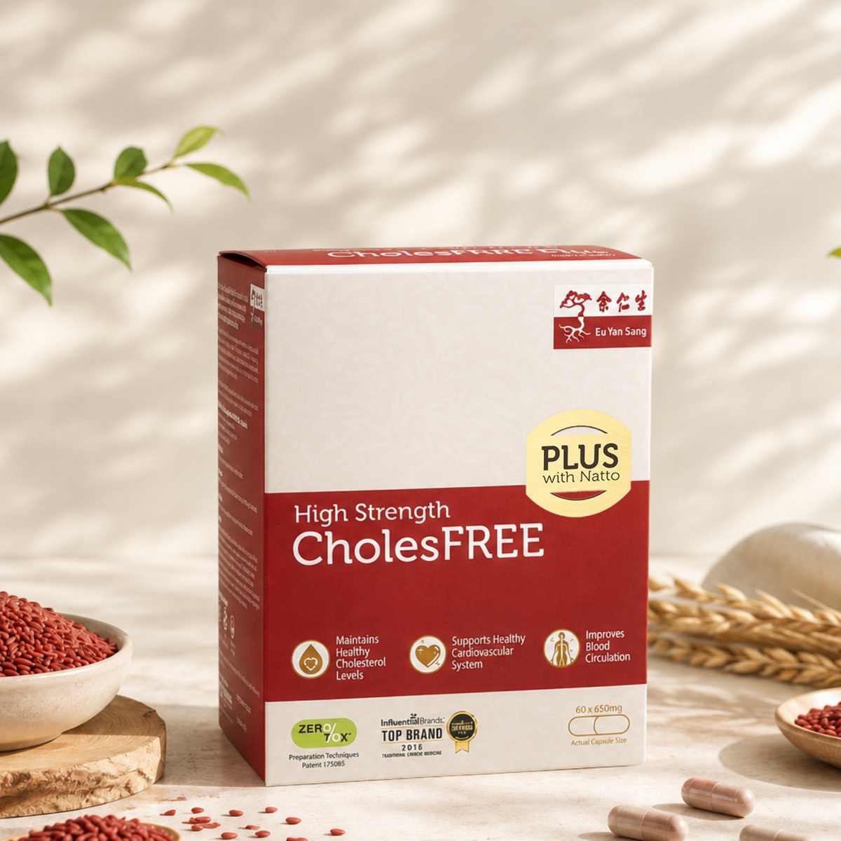 CholesFREE Red Yeast Rice with Natto — Cholesterol Support
