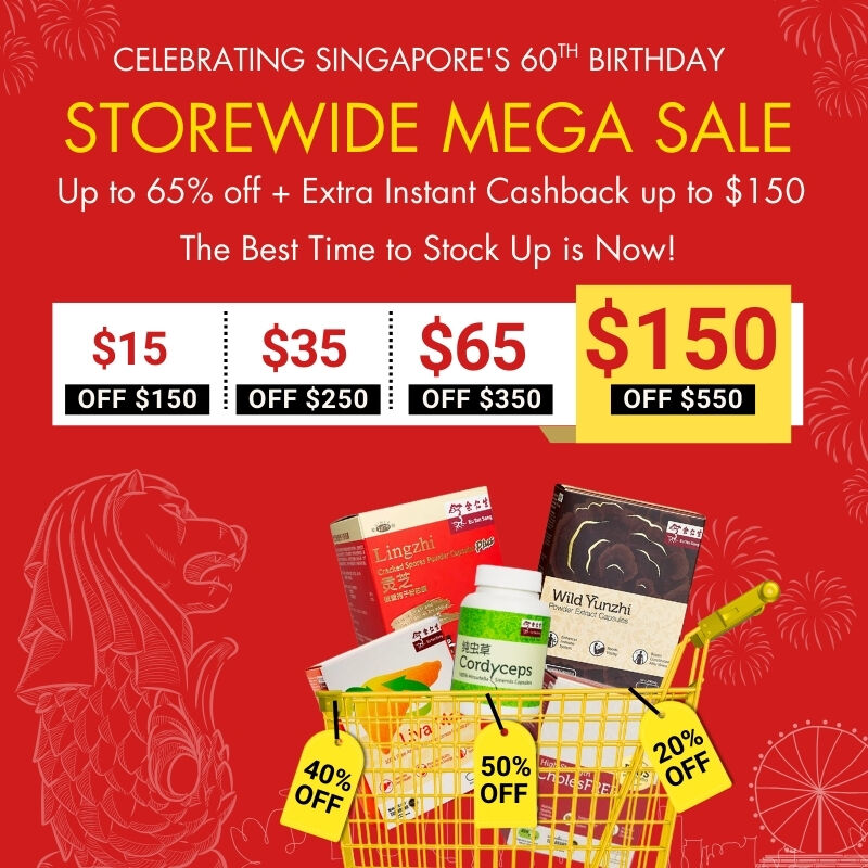 Celebrating Singapore 60th birthday Enjoy up to 65% off 