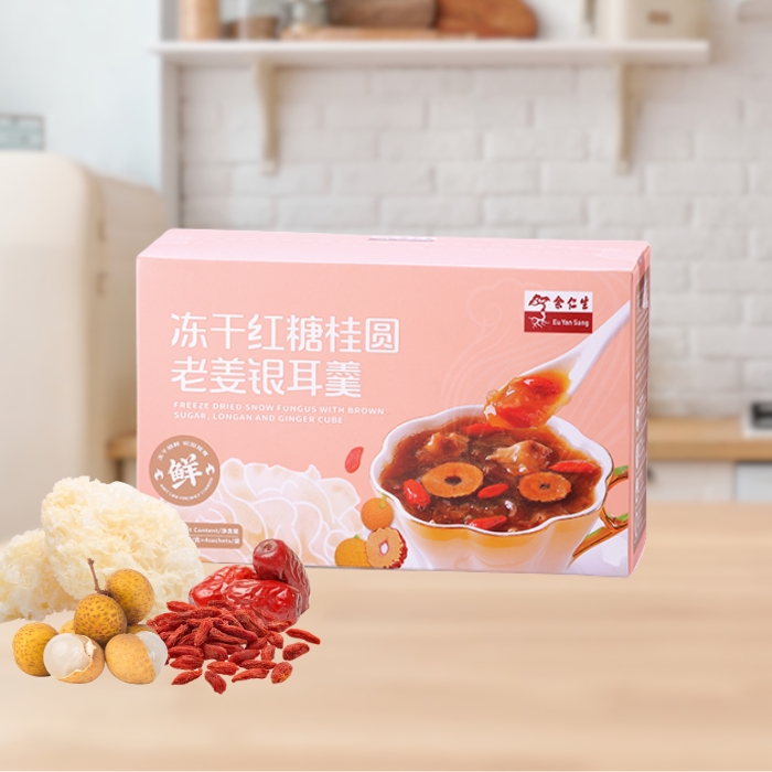 Freeze Dred Snow Fungus Brown Sugar, Longan, Ginger