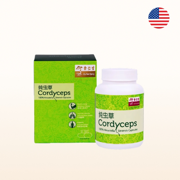 Cordyceps (Hirsutella Sinensis) Capsules, 60 Caps (冬蟲夏草膠囊) -(U.S DELIVERY ONLY) - Expiry Sep'25