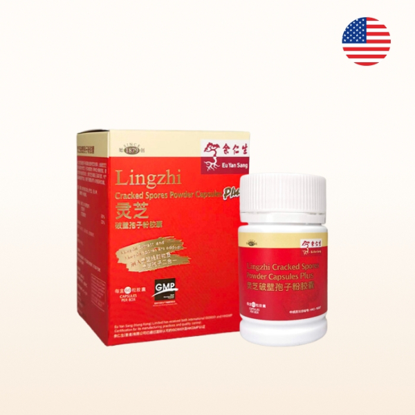 Lingzhi Cracked Spores Powder Capsules Plus (全靈芝破壁孢子粉膠囊加效) - Bottle (Expiry Sep'25)