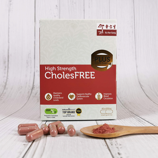 CholesFREE Red Yeast Rice Capsules with Natto (降醇寶加效附加納豆)
