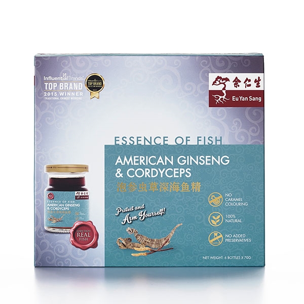 Essence of Fish with American Ginseng & Cordyceps Extract 6's (泡參蟲草深海魚精)