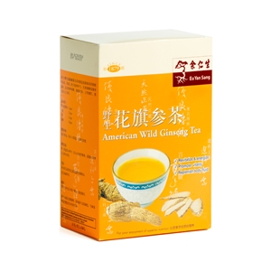 Ginseng Tea - Box of 24 (野生花旗參茶二十四入装)
