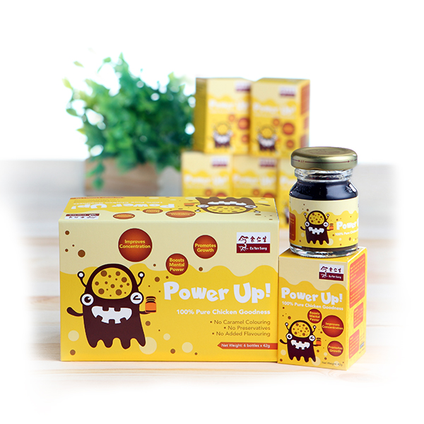Power Up! Concentration - Chicken Essence for Kids (益學雞精六瓶裝) (Expiry Date: Aug 22) - Indonesia Delivery only